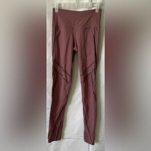 Victoria’s Secret High Waisted Mesh Pocket Leggings Dusty Rose Mauve